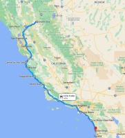 2. Granite-Bay-to-Monterey-to-Carmel-to-Big-Sur-to-Ragged-Point-to-Morro-Bay-to-Las-Flores-Point-to San-Diego